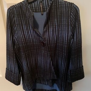 IC Collection ASymmetric Blue/Black Jacket